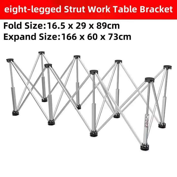 ALLSOME Table de travail de jambe de force en alliage d'aluminium