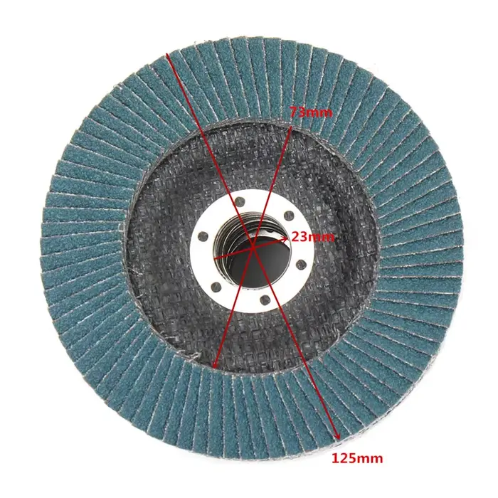 10 pièces 5 "125mm meuleuse d'angle disques de ponçage 40/60/80/120 grain meule