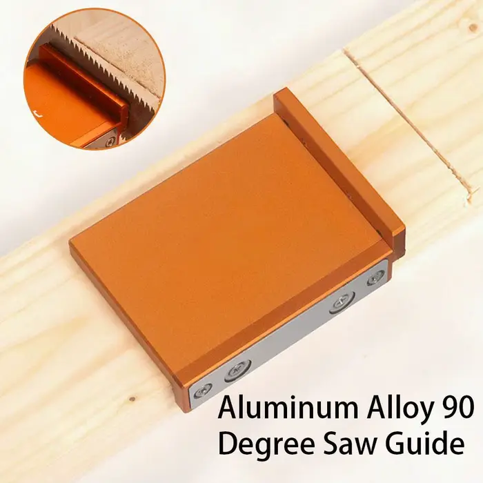 Guide de coupe magnétique en aluminium à angle droit pour la menuiserie