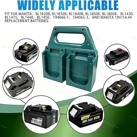 Pour Makita 14.4V 18V 21V Batterie au lithium BL1830 BL1415 BL1815 BL1850 Chargeur