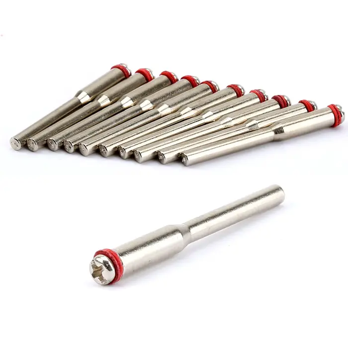 DRELD 10 pièces 3.175mm mandrins de disque de coupe roue de polissage mandrin support