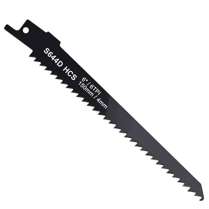 XCAN 1/2/5 pièces S644D lames de scie alternative 6 pouces 6TPI HCS sabre pour couper le bois PVC