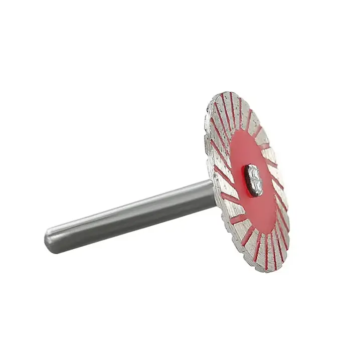 Disque de coupe avec mandrin, 6mm, lame de scie circulaire pour la coupe de la pierre à métal, outil
