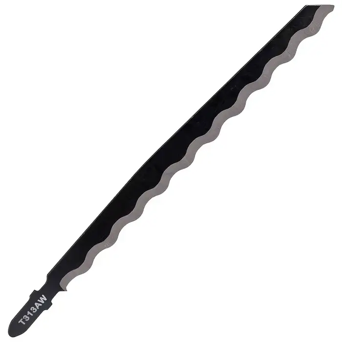 Paquet de 2 lames de scie sauteuse de 152 mm – Conception professionnelle de dents ondulées pour une coupe précise du bois/plastique/cuir