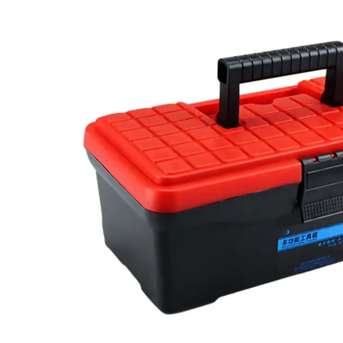 Boîte à outils plateau amovible en plastique conception partiquée multifonction avec poignée Portable pour cadeau d'entretien professionnel