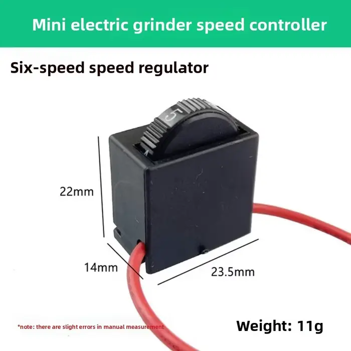 6 Speed Regulation Controller Switch AC220V 12A 250V Electric Grinder Switch Power Tool Controller