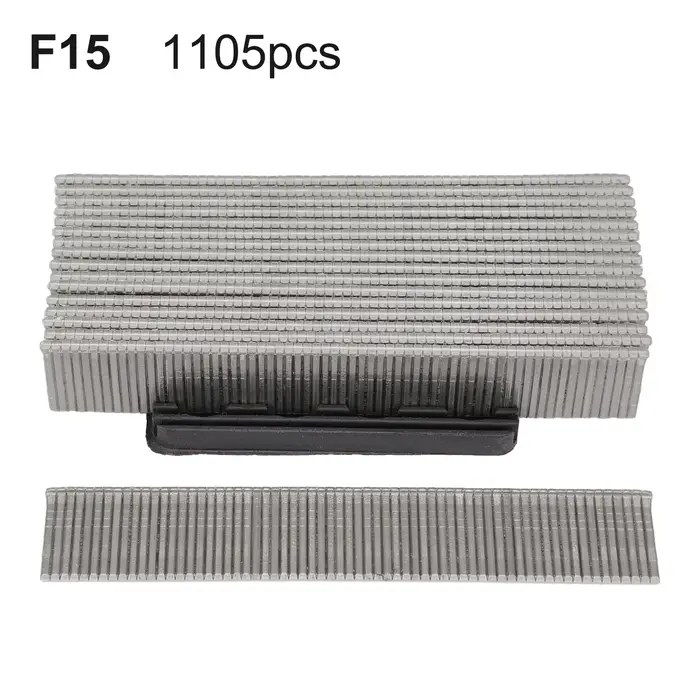 Agrafes F15/F20/F25/F30, 1105 pièces, clous droits pour bricolage, jardinage, travail du bois, matér