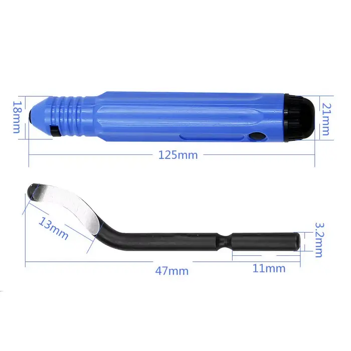 Kit d'outils d'ébavurage manuel en métal