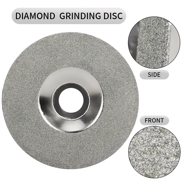 Disque de meulage 5 "125mm, disque de coupe en diamant, roue en verre pour couper des bijoux, lames 
