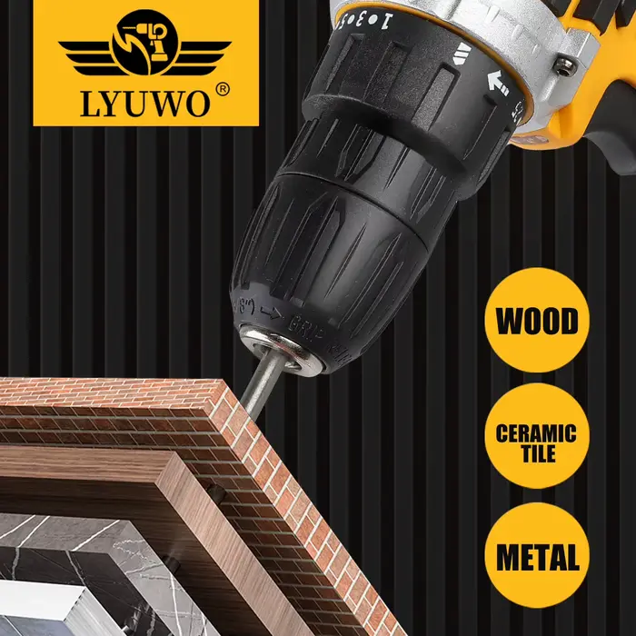 LYUWO12V perceuse électrique sans fil tournevis