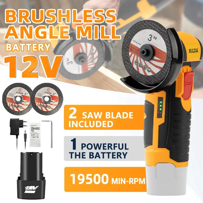 HILDA – meuleuse d'angle électrique 12V