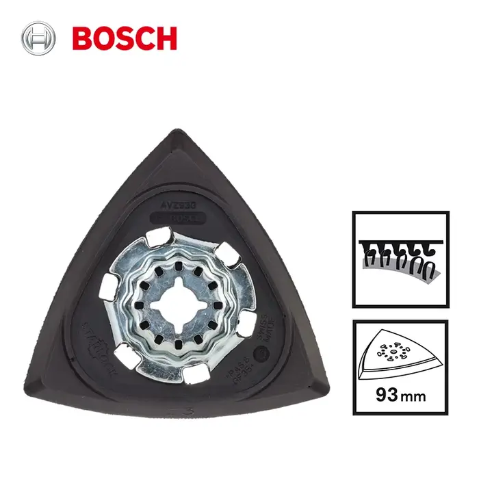 Bosch Starlock AVZ 93 Micro Ptrack Poignée Delta Ponçage Base Compatible