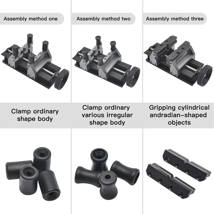 Étau de banc double extrémité ARROWMAX avec support fixe pour perceuses – Série Mini