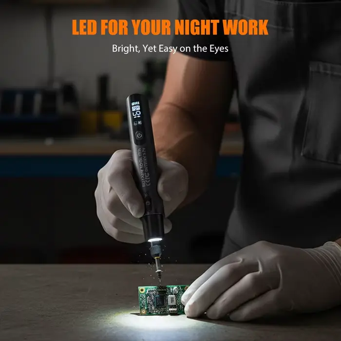 Mini perceuse électrique numérique 16000 tr/min, outil rotatif sans fil avec lumière LED, stylo de g