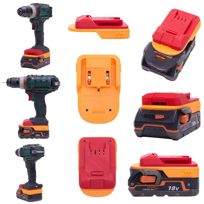 Adaptateur/convertisseur de batterie pour la série de batteries Li-ion RIDGID AEG 18V