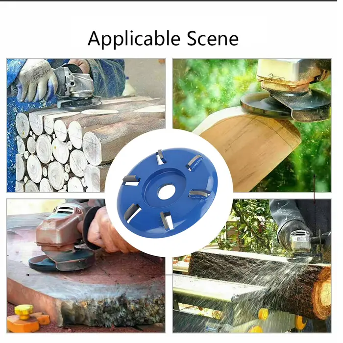 Disque en acier carassé en bois