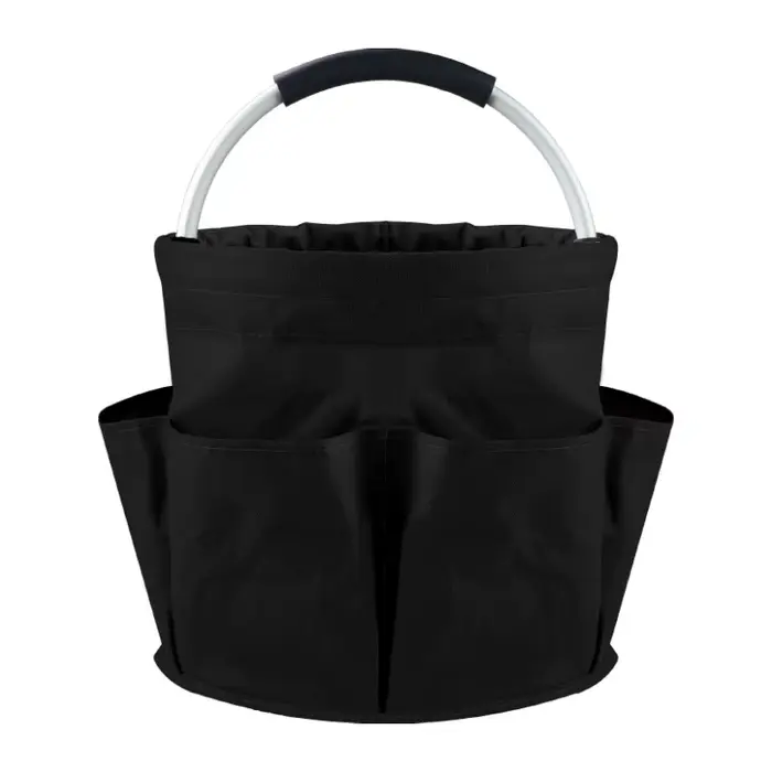 Panier de rangement d'outils de jardin Portable 17l, panier pliant de grande capacité à poches multi