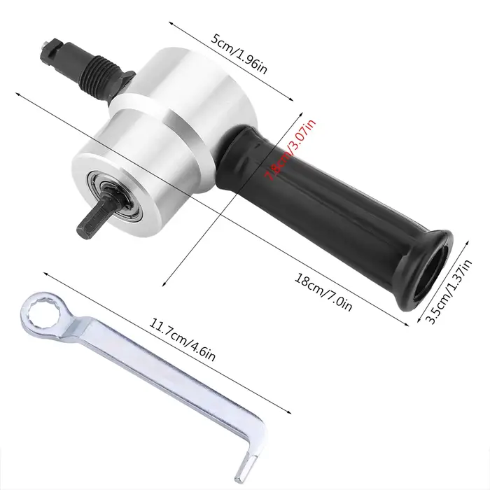 Coupe-tôle électrique double tête pour perceuse, outil de découpe portable