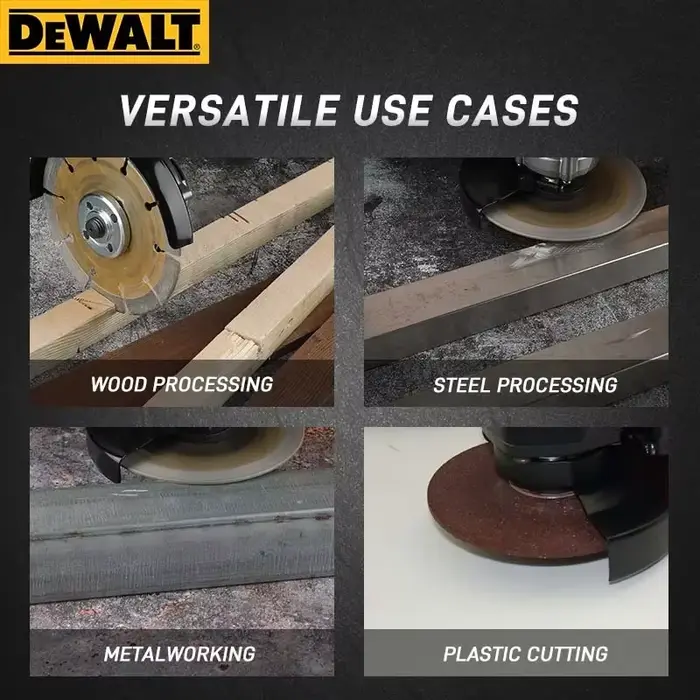 Meuleuse sans fil DEWALT DCG414 (125 mm) : Outil multifonction pour la découpe et le polissage intensifs