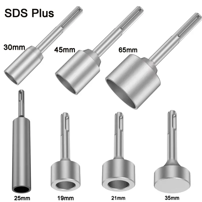 SDS Plus tournevis de tige de terre pour outils de forage à percussion rotative 19/21/25/35mm