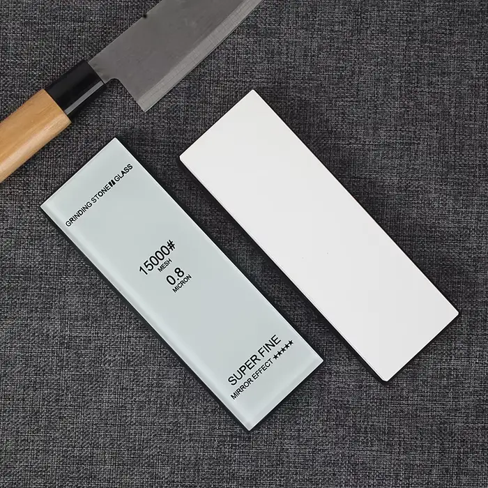 Grain 240-15000 # Pierre à aiguiser professionnelle en aluminium blanc