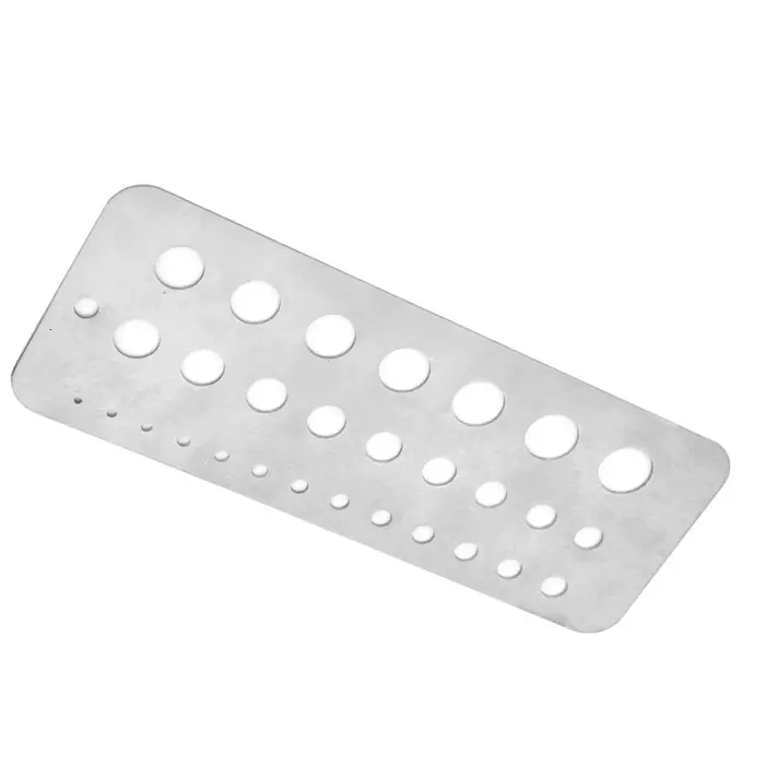 Jauge de forage de 29 tailles, index de 29 tailles Jauge de forage en acier inoxydable Jauge de diamètre de fil de boulon Jauge de foret de taille