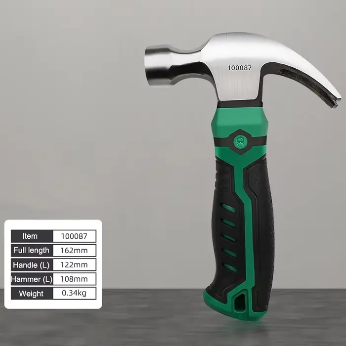 Mini marteau multifonctionnel en acier au carbone, outil de travail, usage domestique, marteau à gri