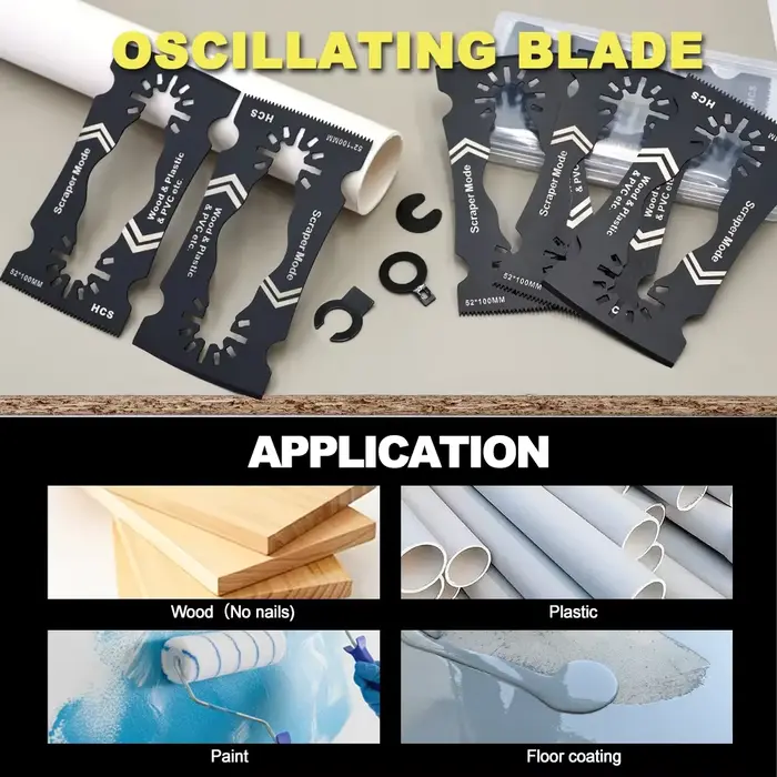 Lames oscillantes 2-en-1 pour outil multifonction