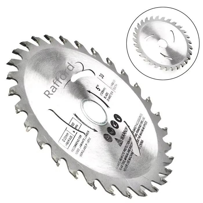Rafford 5 "125mm lame de scie circulaire disque de coupe du bois 30 dents 20mm alésage