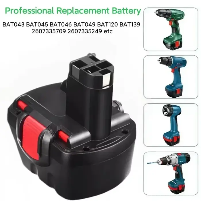 Pour perceuse Bosch 12V Ni-MH PSR1200, batterie rechargeable AHS GSB GSR 12 VE-2, GSB 12 VE-2, PSB 1
