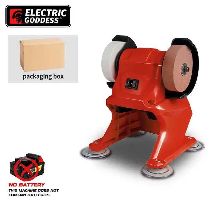Meuleuse de table électrique sans fil double fonction pour polissage et affûtage de pierres et de couteaux