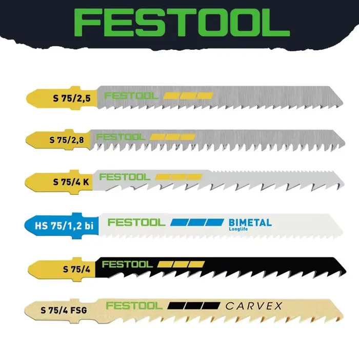 Lame de scie sauteuse FESTOOL en acier HCS