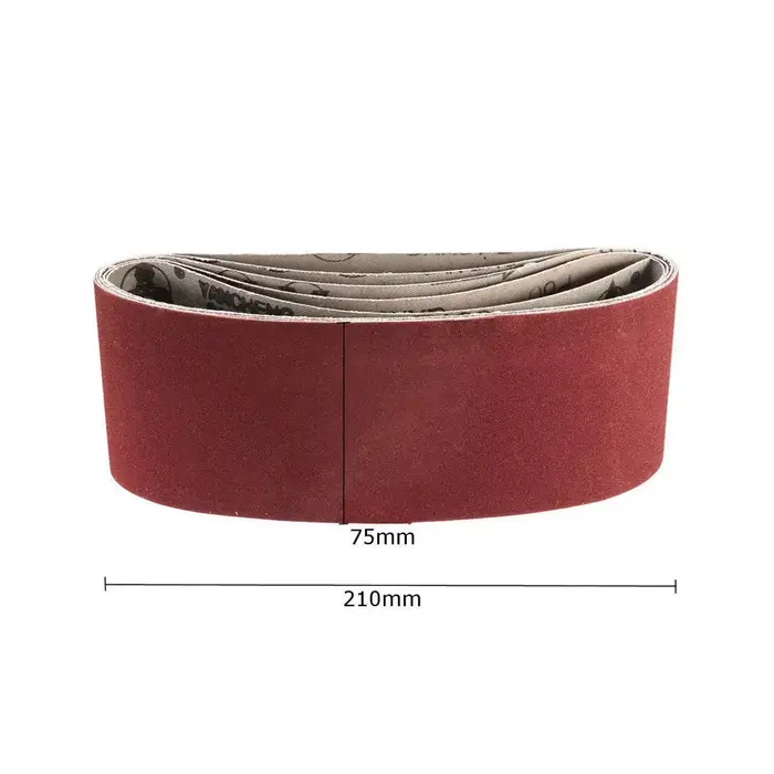 5 pièces bandes abrasives 75x457 Mm qualité mixte 60 80 120 240 grain outil électrique ponceuse Lot pour cuir métal bois meulage et polissage