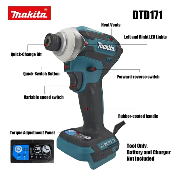 Makita DTD171 Visseuse à percussion sans balais 18V