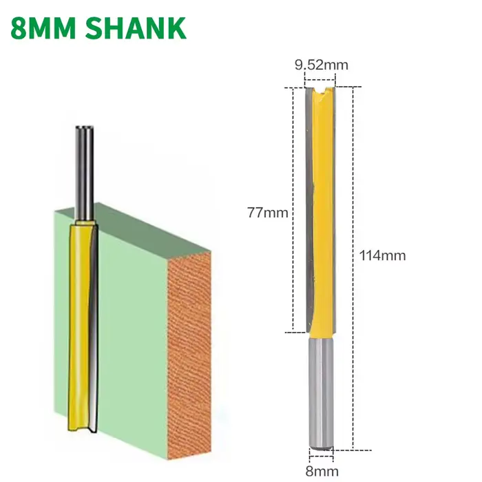 Fraise à Tige de 8mm pour Outil Électrique