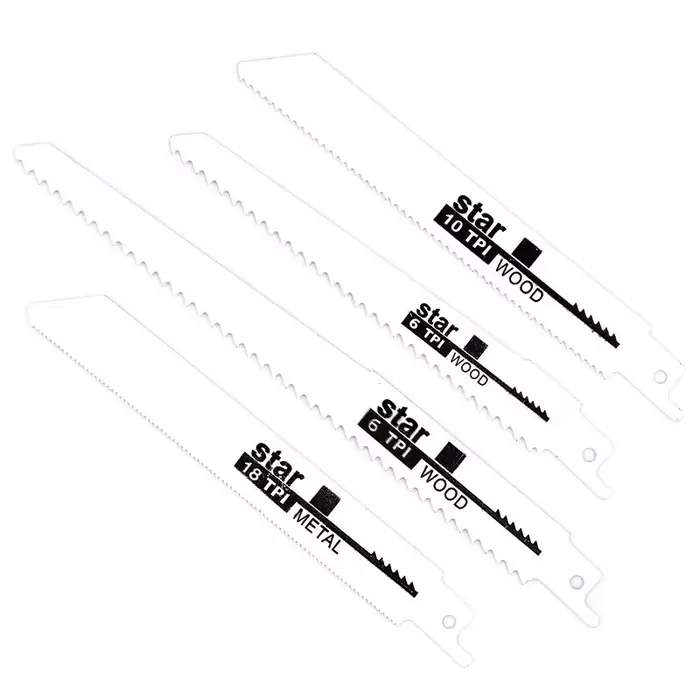 Jeu de lames de scie sabre universelles 4 pièces en acier au carbone haute vitesse