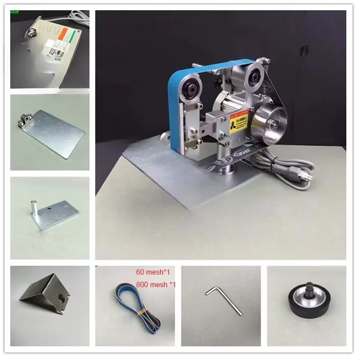 Pour la petite Machine à bande de sable domestique avec moteur sans brosse 762x25MM ponceuse à bande