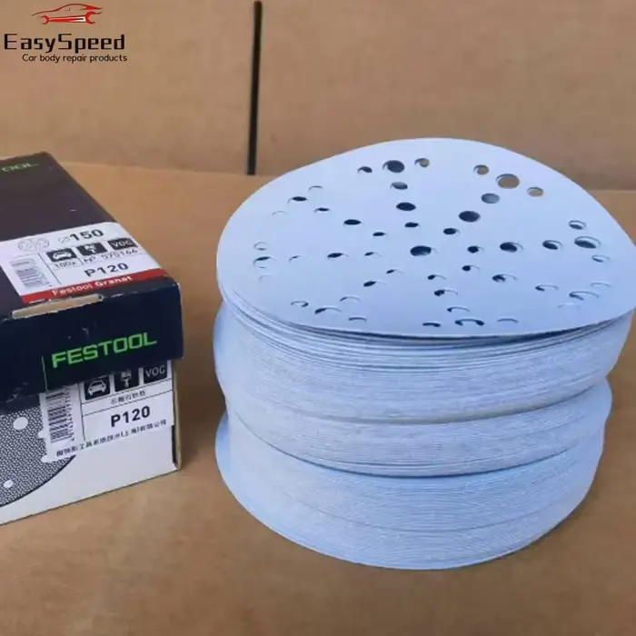 50pcs Festool Granat 150mm meules multi-poussière extraction papier de verre abrasifs pour le poliss