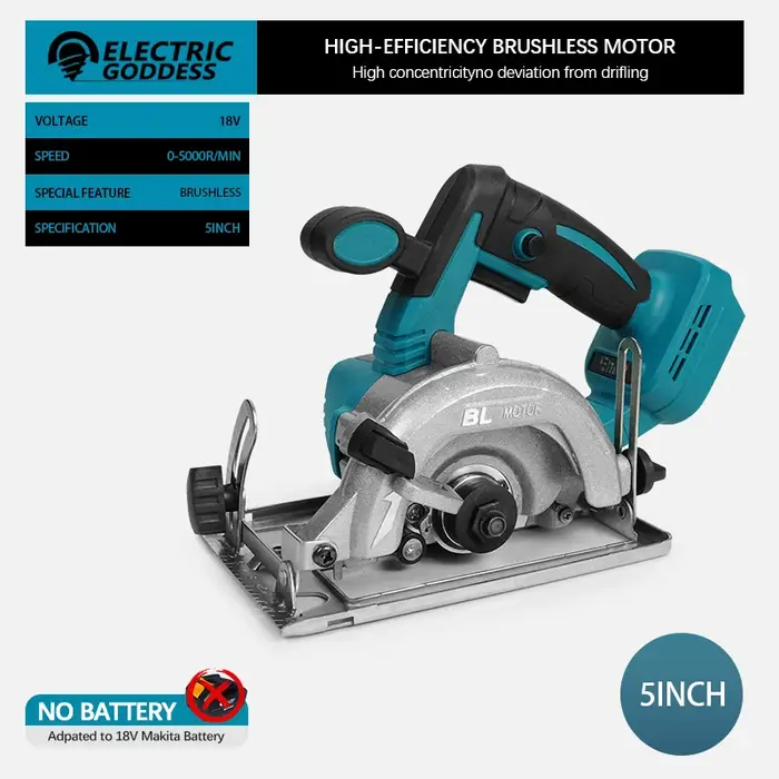 Makita – scie circulaire sans fil de 5/7 pouces