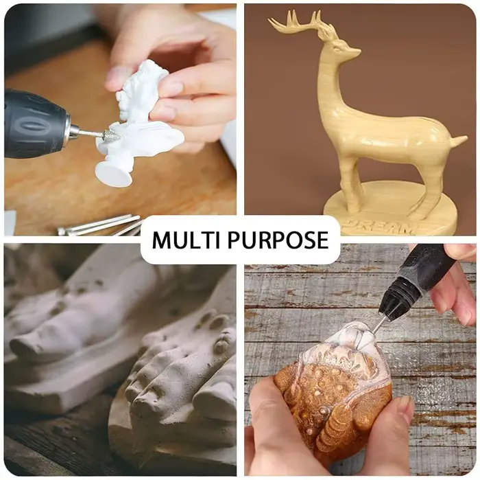 Jeu de forets de meulage en diamant pour outil rotatif Dremel