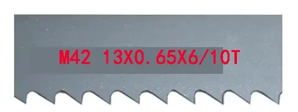Lame de scie à ruban bimétallique m42 1440x13x0.65mm 10/14TPI 6T 8/12T 14T pour couper le métal et l