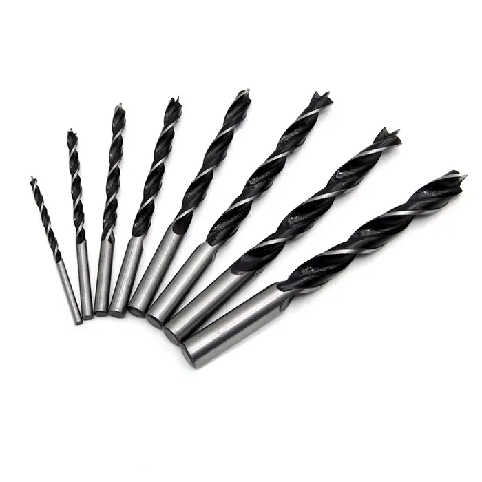 Perceuse à bois à trois pointes 3-10mm, 8 pièces, perceuse à branche DC, foret électrique, foret hél
