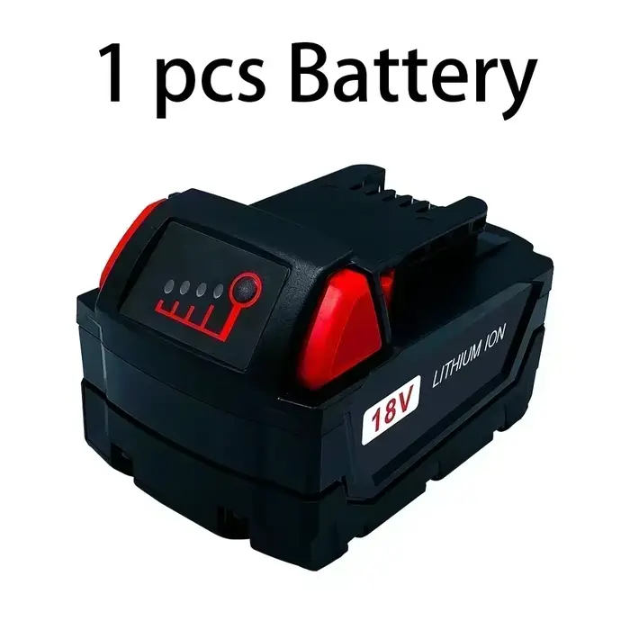 Batterie pour outil électrique Milwaukee M18, chargeur, BR, XC, 18V, 12800mAh M18B5, 48-11-1860, bat