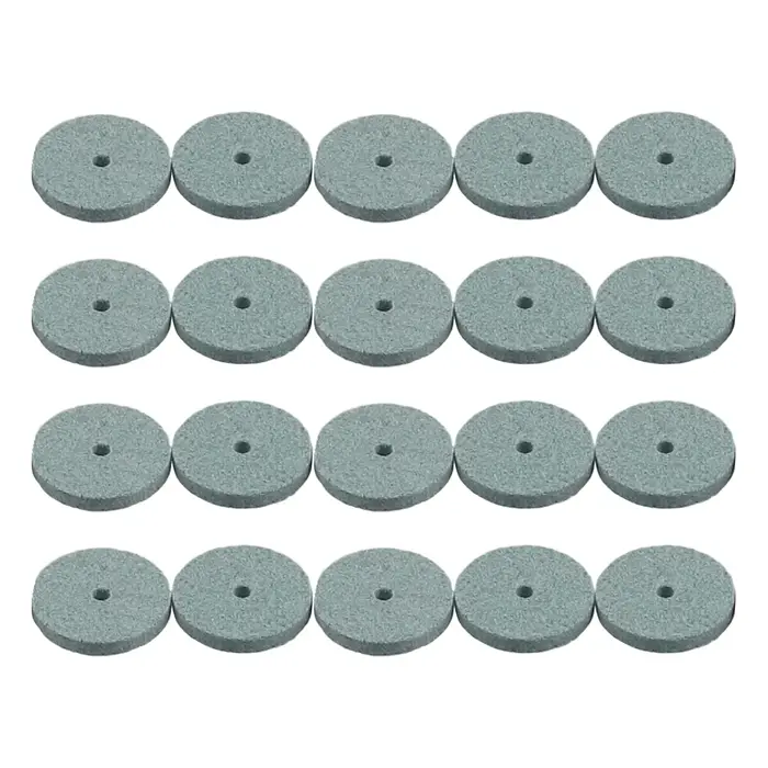 Lot de 20 tampons abrasifs de polissage de 20 mm pour mini perceuse meuleuse avec tige de 2