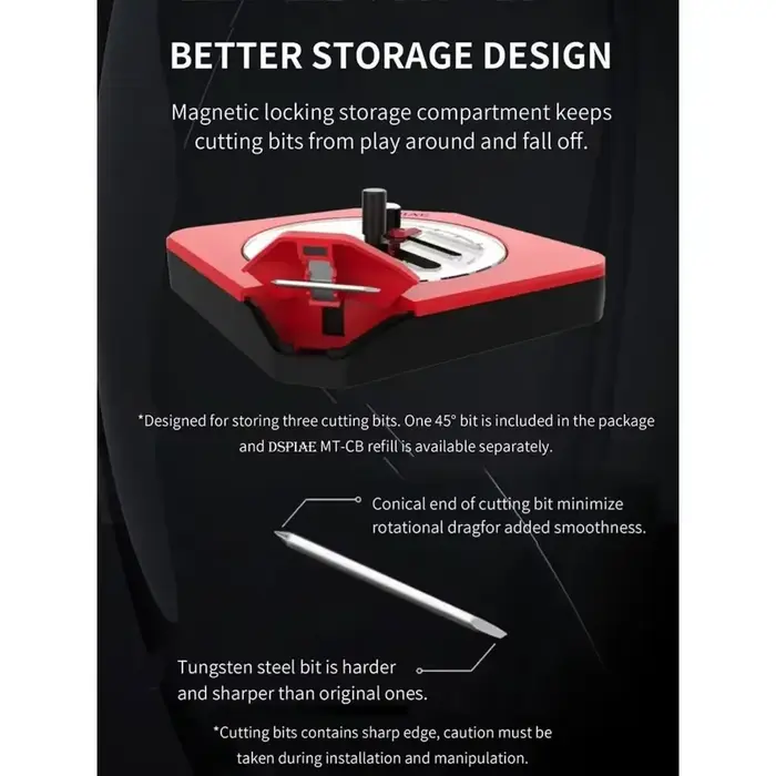 DSPIAE PT-C coupe circulaire intégrée modèle en plastique rouge pour outil de fabrication Gundam foret