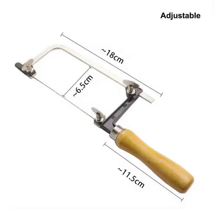 Scie à arco avec manche en bois pour la fabrication de bijoux et le bricolage