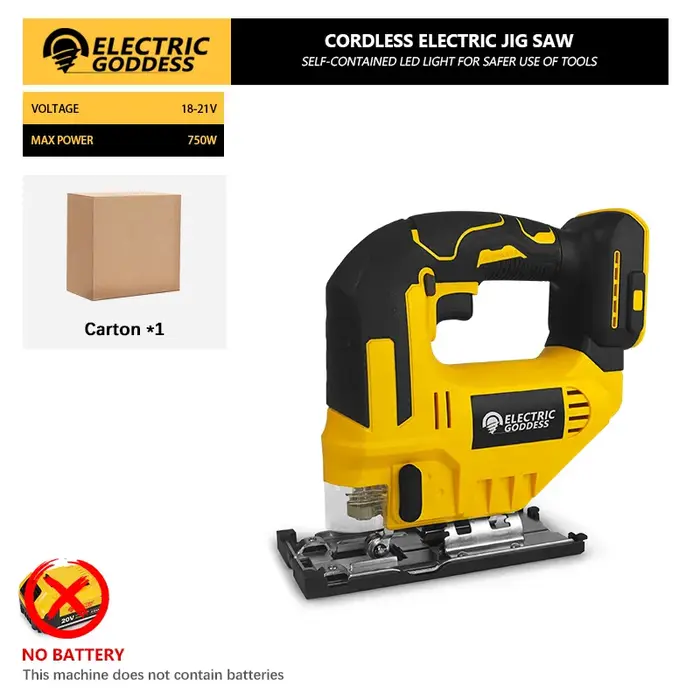 Scie sauteuse électrique sans fil 3500 tr/min
