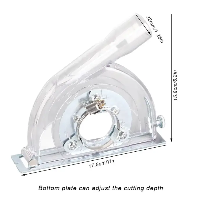 4 Inch Angle Grinder Dust Cover Cutting Dust Cover Grinding Shroud for 100/125/150mm Angle Grinder &