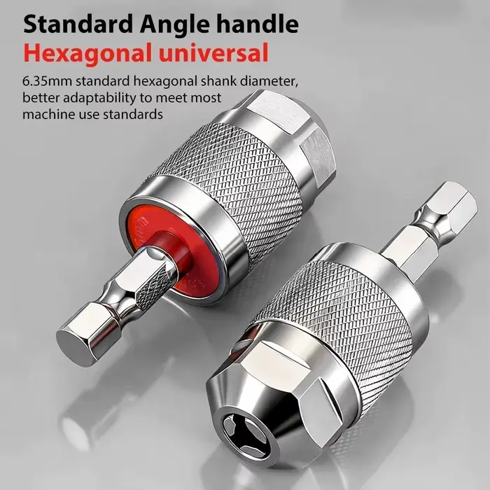 Nouveau Adaptateur de mandrin de perceuse auto-serrant 1.5-6.5mm poignée hexagonale