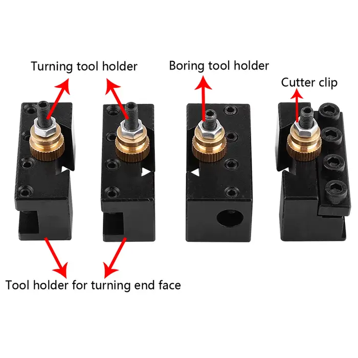 Ensemble de porte-outils de tour en alliage d'aluminium
